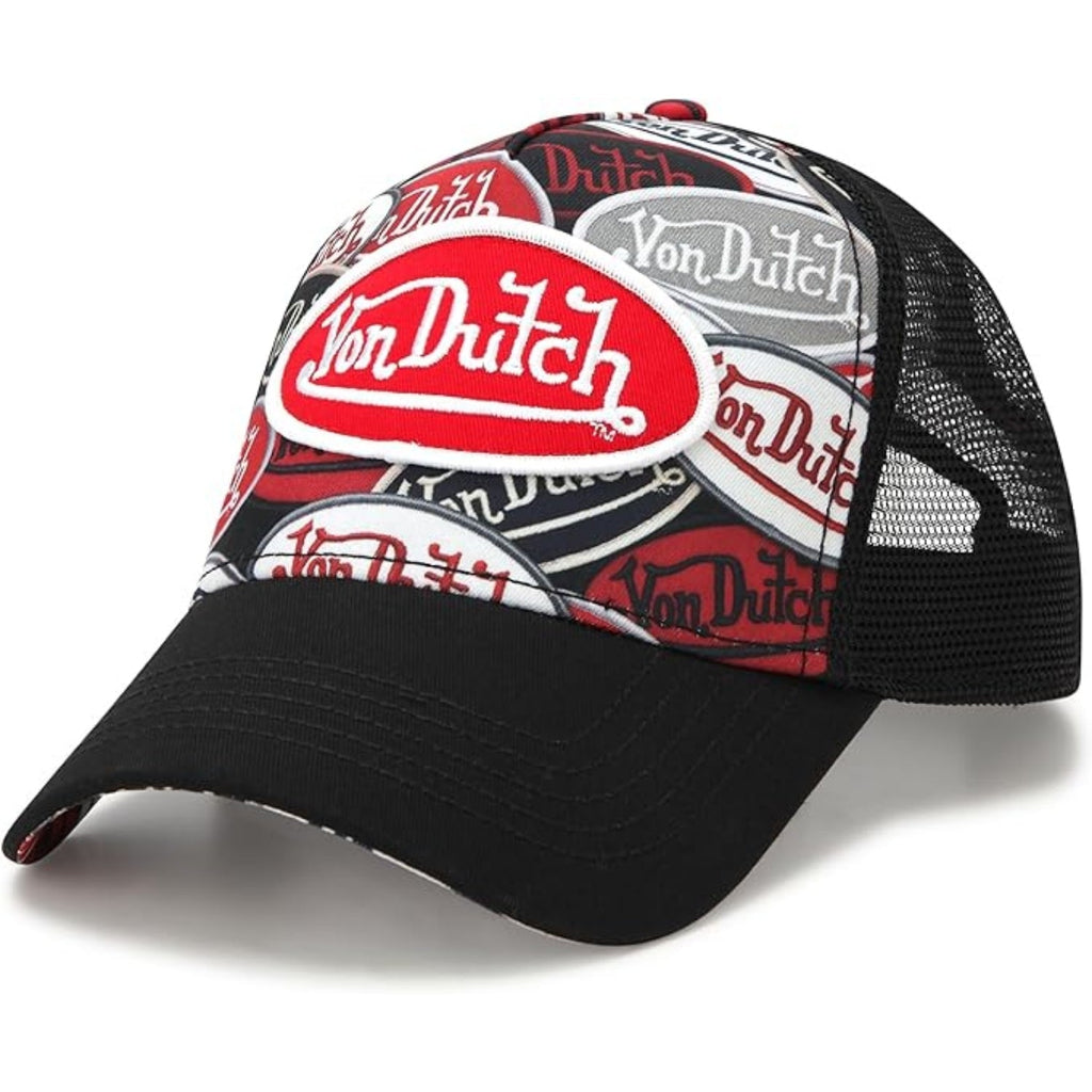 Von Dutch Monogram Trucker Cap - Retro Snapback Hat, Adjustable Mesh Back Amazon.com: Von Dutch Monogram Trucker Cap, Mesh Back  main image 4