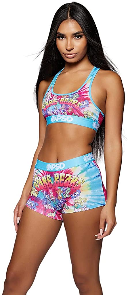 PSD Underwear Women's Care Bears Athletic Fit Sports Bra with Wide