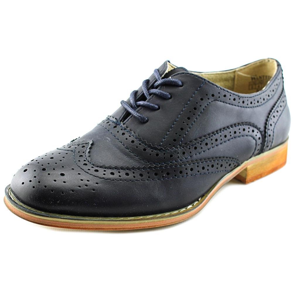 Wanted Babe Women Wingtip Toe Synthetic Blue Oxford Wanted Babe Women Wingtip Toe Synthetic Blue Oxford