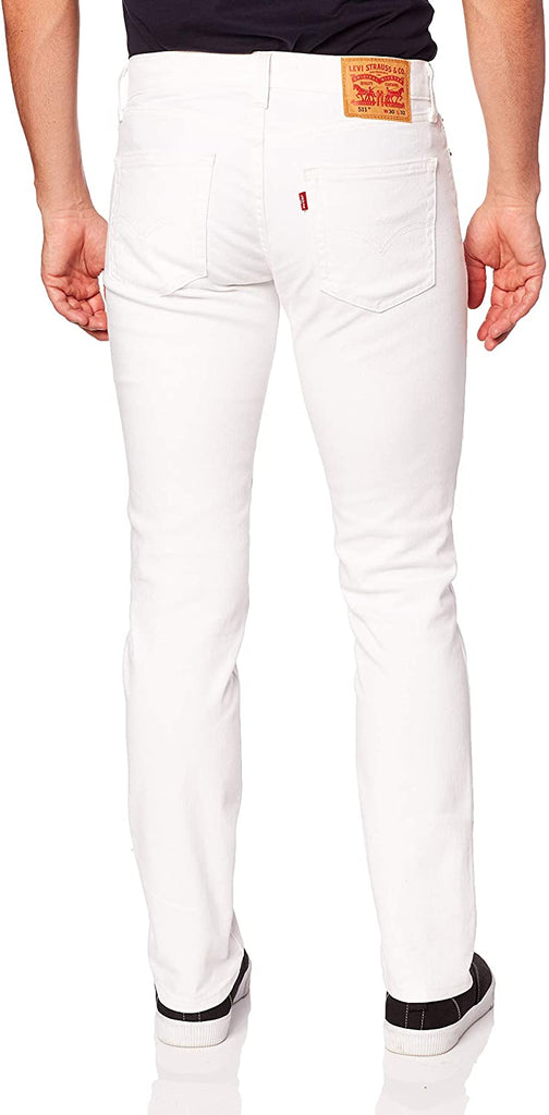 Levi's Men's 511 Slim Fit Jean Castilleja White – I-Max Fashions