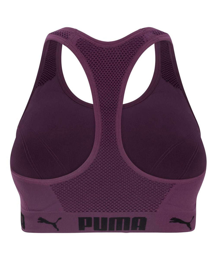 Puma Women's Polyester Wired Classic Sports Bra (679472_Green Fog