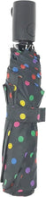 Colorful dots on black