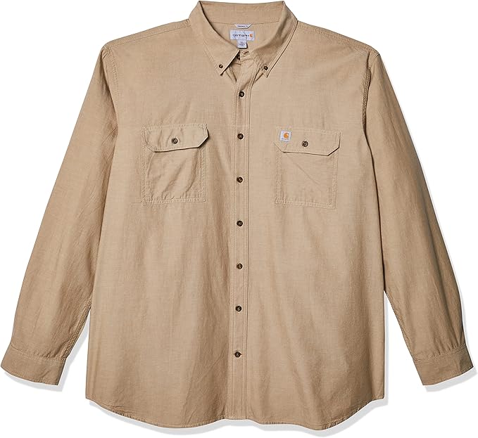 Dark Tan Chambray