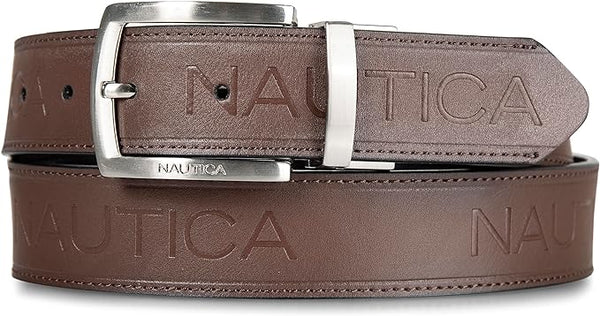 Nautica Men's Reversible Flag Belt In Navy | ModeSens