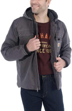 Carhartt Men's Relaxed Fit Washed Duck Sherpa-Lined Utility Jacket