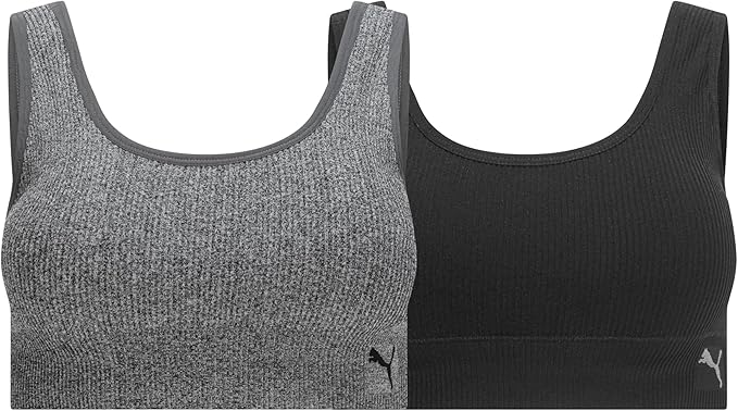 Black/Heather Grey Rib