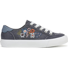 Navy Floral Canvas