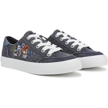 Navy Floral Canvas
