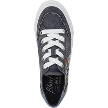 Navy Floral Canvas