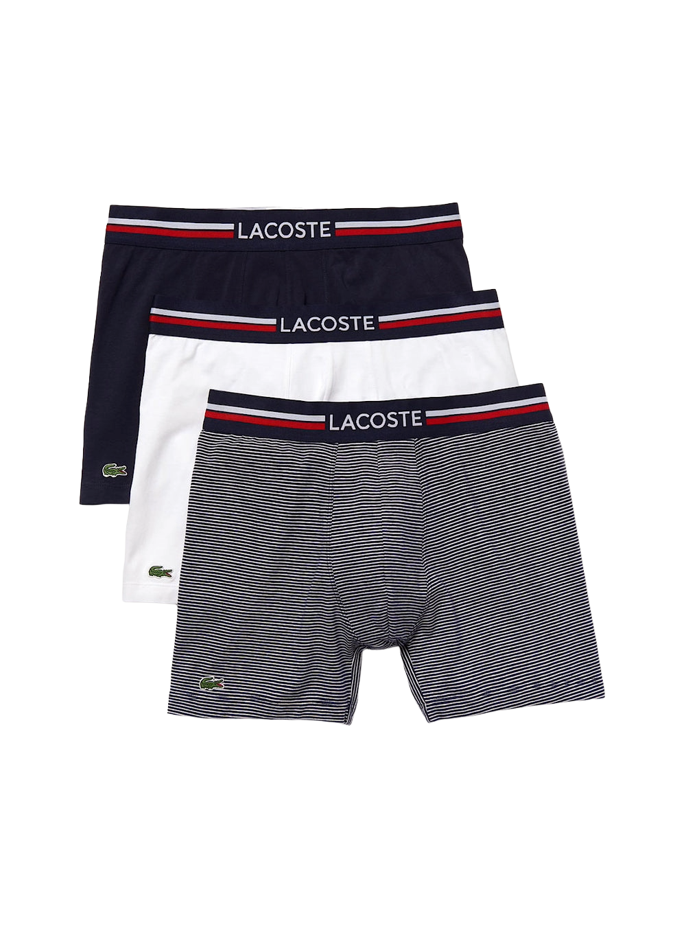 White/Navy/Navy Stripe