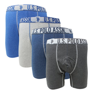 U.S. Polo Assn. Men's 4-Pack Cotton Stretch Boxer Briefs – I-Max Fashions