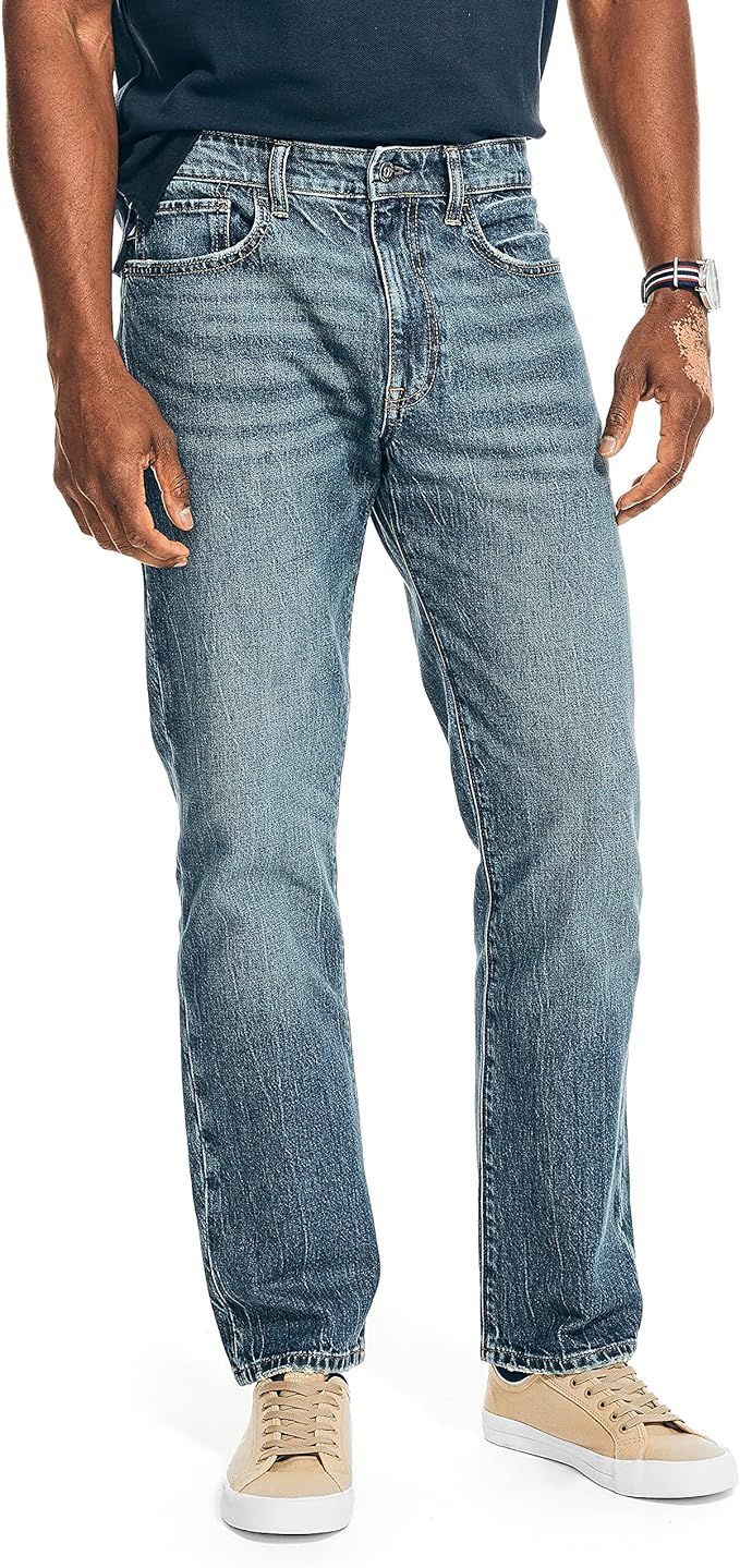 Nautica Men's Nautica Vintage Straight Stretch Denim Jeans – I-Max Fashions