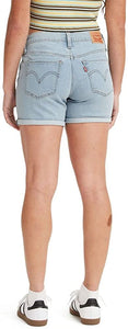 Levi's Women's Mid Length Shorts - Lapis Outsider