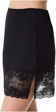 18" Length - Lace Bottom - Black