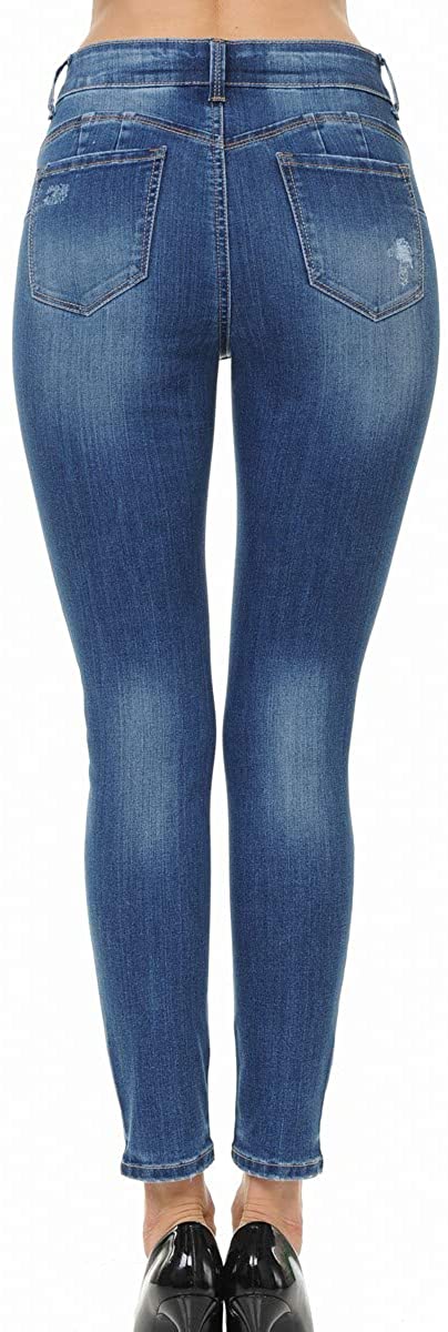 Waxed push-up skinny jeans - Woman