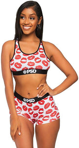 PSD Underwear Women's Athletic Fit Boy Short - Red/Red Ruby Lips – I-Max  Fashions