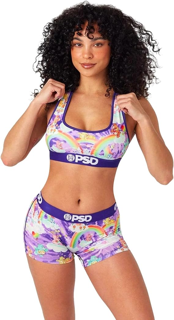 PSD Women's Sports Bra with Stretch Fabric - Multi / Dont Care Bears S –  I-Max Fashions