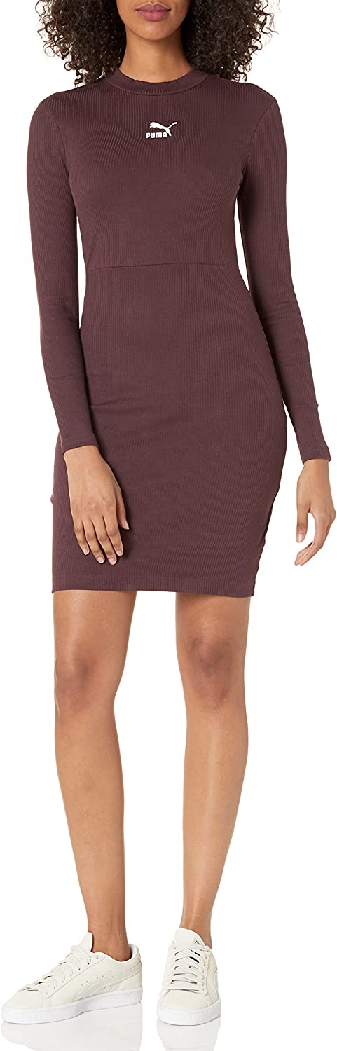 PUMA Women's Classics Ribbed Long Sleeve Dress – I-Max Fashions