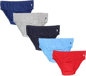 U.S. Polo Assn. Men's 5-Pack Low Rise Briefs – I-Max Fashions