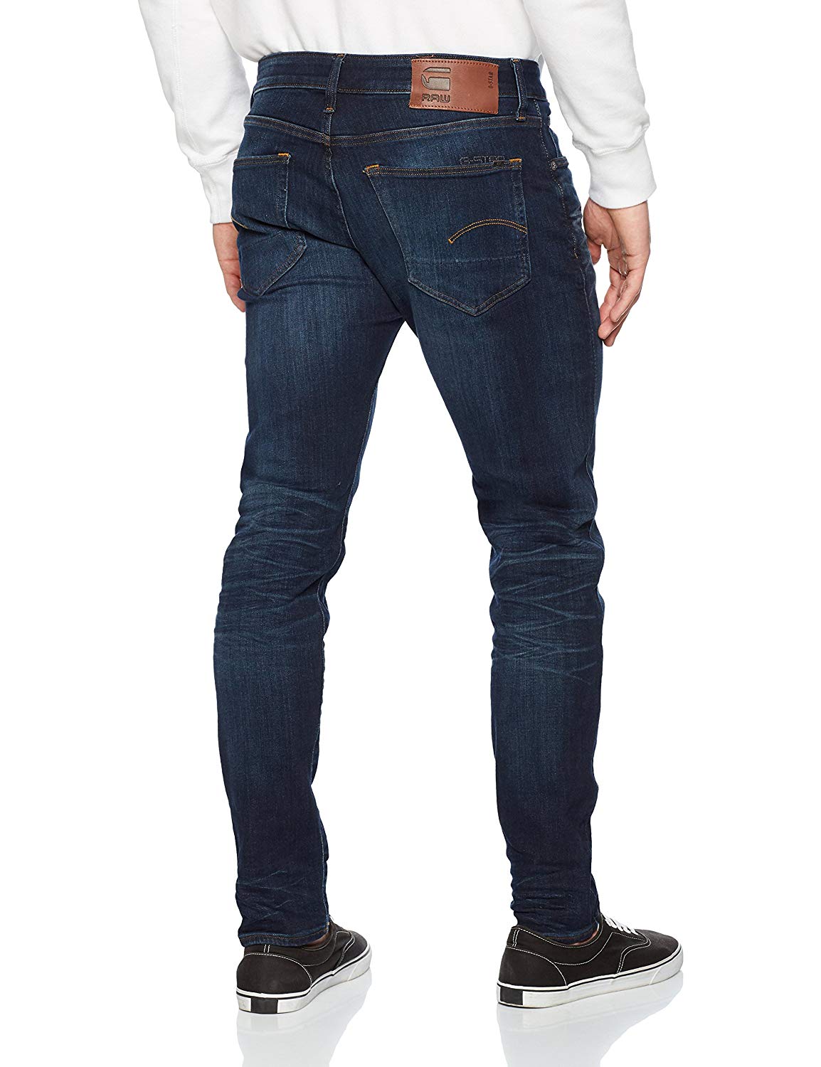 G-Star Raw Men's 3301 Slim Jeans, Ultra Dark Aged I-Max Fashions