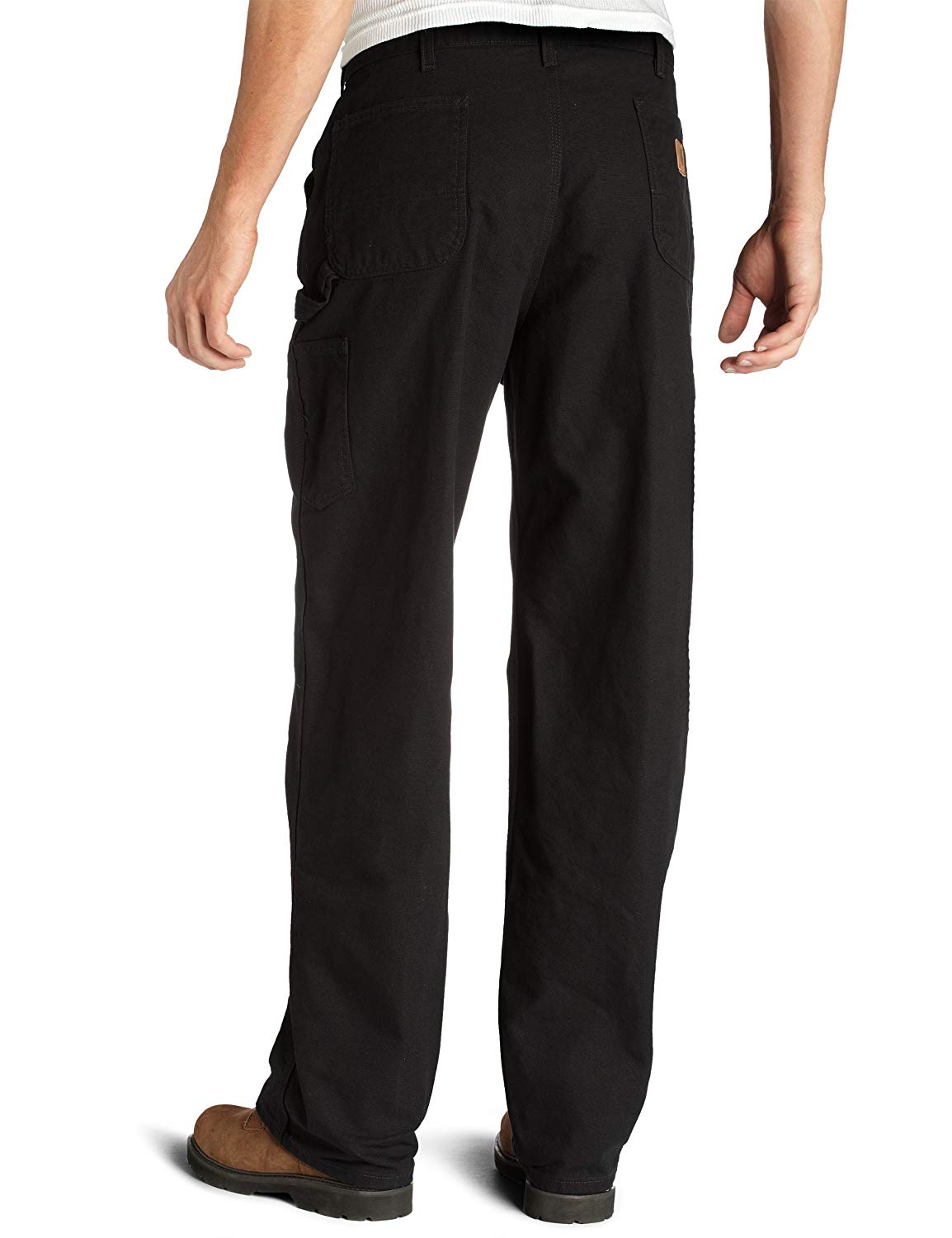 Carhartt Men's Washed Duck Flannel Lined Work Dungaree Pants