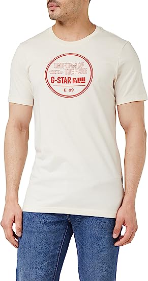 Legende licens krone G-STAR RAW Men's Chest Graphic Slim T-Shirt – I-Max Fashions