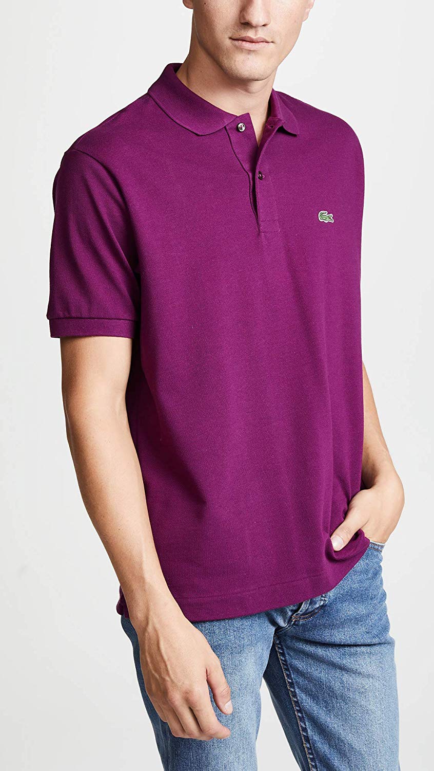 Lacoste Men's Short Sleeve Pique L.12.12 Original Fit Polo Shirt – I-Max