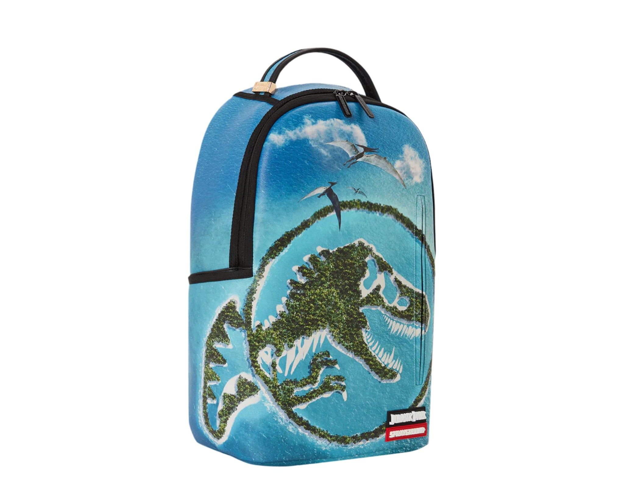Sprayground Unisex Jurassic Island DLXSV Backpack 910B5477NSZ Blue/Green