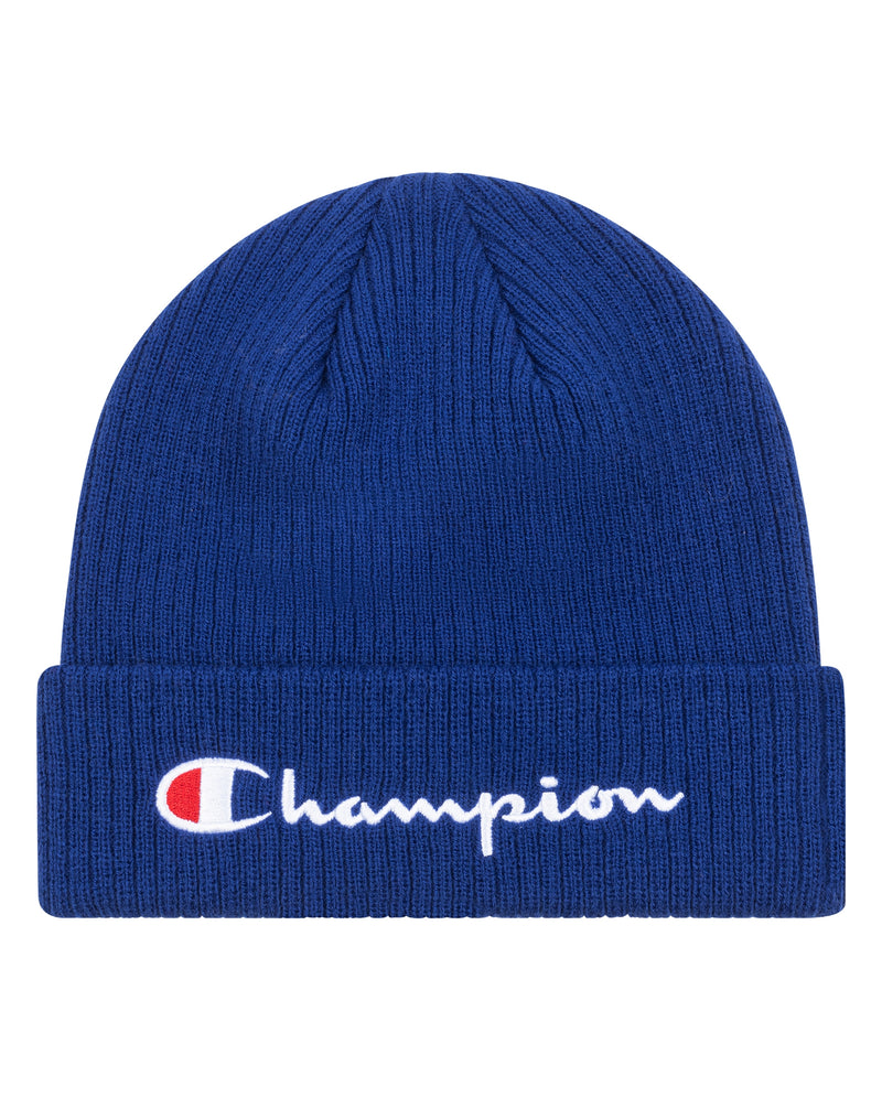 Champion Logo Pivot Cuff Beanie – I-Max Fashions