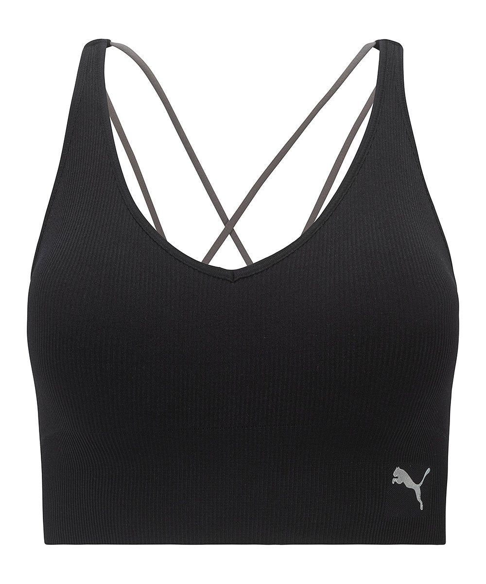 PUMA Women's Plus Size Seamless Solstice Padded Sports Bra (Plus Size, 1X,  Black) at  Women's Clothing store