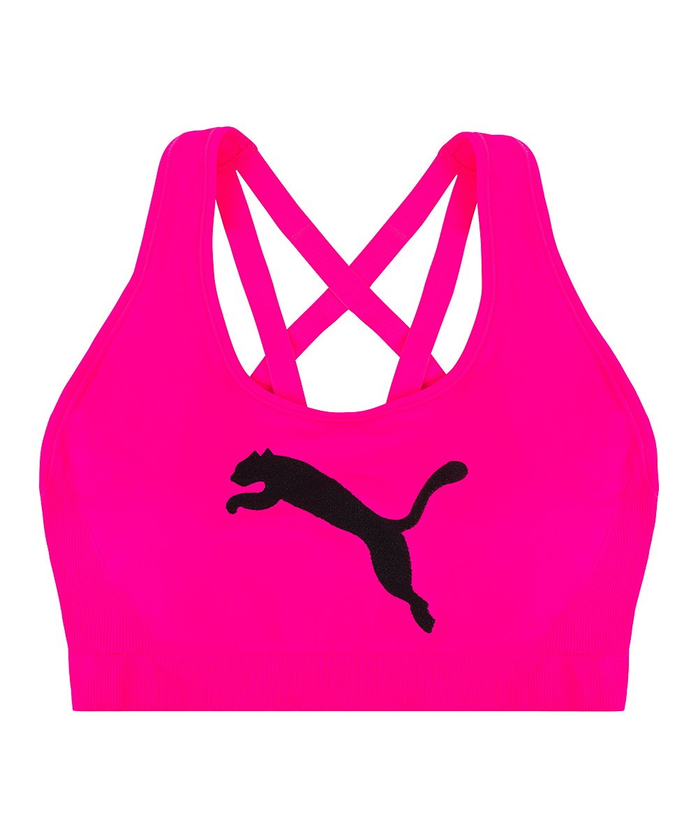 Puma LOGO LOVE IMPACT - Medium support sports bra - purple pop